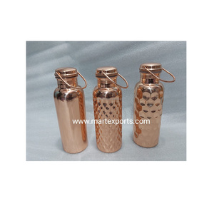 Elegante Botella de Agua de Cobre Antigua de Lujo, Tamaño Personalizado para Beber y Hervir Agua, Ecológica, Apta para Lavavajillas, con Tapa - Product Image 3