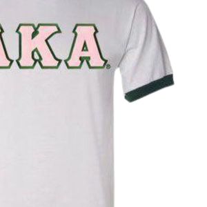 Camiseta AKA con letras para mujer, camiseta de algodón rosa, gris y verde, ropa griega informal de moda de manga corta, top cómodo para el día a día - Product Image 6