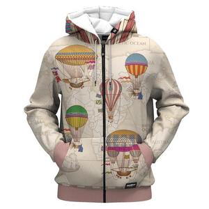 Sudadera con Capucha y Cremallera para Hombre, Estampado Degradado, Sublimación, Poliéster Tejido, Ropa Urbana de Otoño - Product Image 6