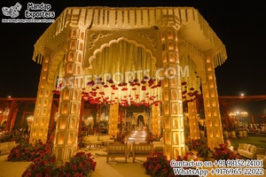 Mandap Royal Vivah para Bodas del Sur de la India, Toldo de Boda Estilo Indio del Sur, Mandap de Lujo para Bodas Indias, Evento en EE. UU. - Product Image 6