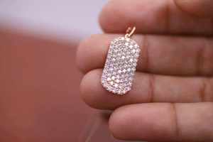 Pendentif Collier Chien en Moissanite Argentée, Sertissage Pavé, Style Hip Hop Iced Out, Bijou Unisexe, Cadeau Raffiné, Approvisionnement Direct - Product Image 2