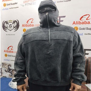 Sweat-shirt à capuche Ninja Techwear futuriste avec masque intégré – Vente en gros - Product Image 4