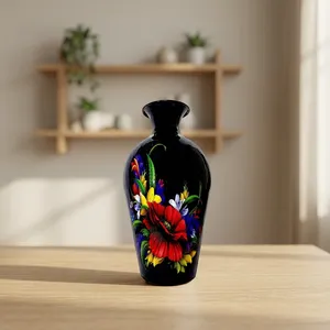 Florero Metálico con Recubrimiento en Polvo, Hermoso Diseño Decorativo Moderno para el Hogar, Centro de Mesa para Sala de Estar u Oficina, Regalo - Product Image 6