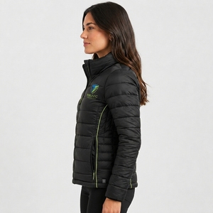 Premium Women Puffer <b>Jacket</b> Anti Wind Heated Insulated Stand Collar Durable Stitch Custom Branding Export Women Puffer <b>Jacket</b> - Product Image 6