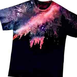 Camiseta de Hombre al por Mayor, Personalizada, de Poliéster y Algodón, Estilo Urbano, Cuello Redondo, Corte Regular, con Estampado Digital en la Parte Delantera, Transpirable - Product Image 2