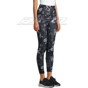 Leggings personnalisés par sublimation, pantalons de sport imprimés sur mesure, coupe extensible confortable pour la gym et la course à pied - Product Image 4