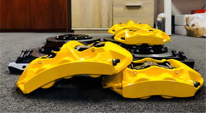 Kit de freinage automobile <span class=keywords><strong>bleu</strong></span> GT6 6 pistons, étriers électromécaniques intégrés 4 pistons pour <span class=keywords><strong>Jaguar</strong></span> F - Product Image 6