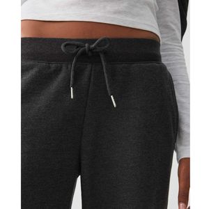 Pantalones Deportivos Casuales de Cintura Alta para Mujer, de Algodón y Felpa, con Logotipo Personalizado, Venta al Por Mayor OEM - Product Image 5