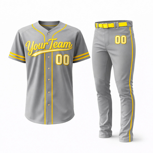 Maillot de softball personnalisé à manches longues en polyester respirant et antibactérien pour homme, impression numérique, vente en gros 2025 - Product Image 1