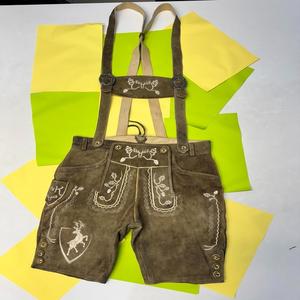 Lederhosen Bávaros Estándar de Ante de Cabra, Antiarrugas, de Secado Rápido, Tejidos hasta la Rodilla - Product Image 6