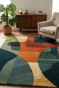 Luxury Modern Geometric Hand Tufted Wool Anti-Slip Medium Pile Area Rug Soft Abstract Commercial Use Living Room Bedroom Home - Product Image 3