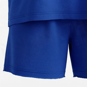 Women's Blue <b>Flame</b> Print 2 Piece Shorts Set Casual Loose Fit Crew Neck Short Sleeve T <b>Shirt</b> and Above Knee Shorts Summer Wear - Product Image 6