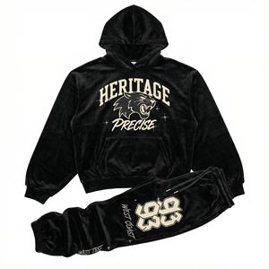 Conjunto de Sudadera con Capucha y Pantalones Deportivos con Estampado Personalizado, Conjunto de Felpa Informal Unisex - Product Image 5