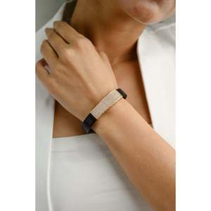 18K <b>Solid</b> <b>Gold</b> Diamond Tennis Bracelet VVS2 Clarity IGI Certified Unisex Statement Jewelry - Product Image 4