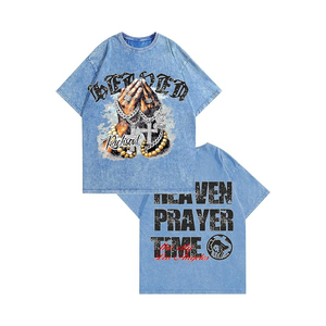 Men's Graphic T-<b>Shirt</b> Soft Cotton Acid Wash <b>Y2K</b> Tee | Cotton Knit Tee, Acid Washed Fabric, Crew Neck Cut, Unisex Casual Top - Product Image 1