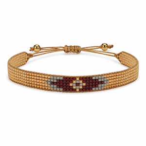 Wholesale Handmade Beads <b>Bracelet</b> Set for Women Adjustable <b>Boho</b> Geometric Friendship Jewelry Trendy Party Custom Colors OEM - Product Image 4