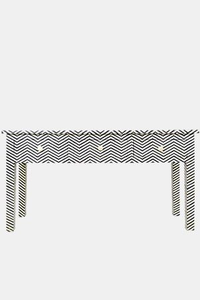 Home Decoret <b>Console</b> <b>Table</b> in Bone Inlay With White and <b>Black</b> Bone Inlay Mother of Pearl Inlay <b>Table</b> - Product Image 2