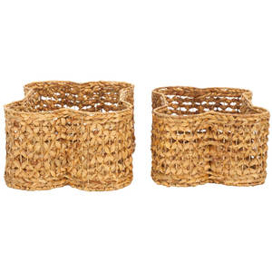 Roscoe Natural Water Jacinto Perro Hueso Almacenamiento Cestas tejidas Colección para el hogar Juego de 2 Organizador de juguetes para mascotas - Product Image 1