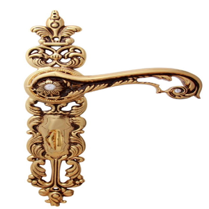 Juego de manijas de latón vintage con orificio para llave decorativo a juego, para madera, disponible a precios de mayorista. - Product Image 6