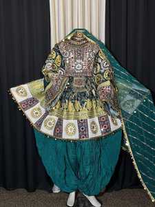 Exclusive Afghani Casual <b>Dresses</b> Traditional Festival Wear Handmade Embroidered Women's Fashion Collection - Product Image 4