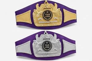 Custom Brass Leather Taekwondo Karate MMA Jiu-Jitsu Boxing <b>Wrestling</b> Championship <b>Belt</b> Heavyweight Unisex Breathable Wholesale - Product Image 6