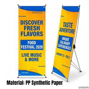 Oferta Especial: Banner X de PVC Vinílico Impermeable para Exteriores, 60x160cm 80x180cm, Soporte Enrollable Duradero para Publicidad y Promoción - Product Image 5