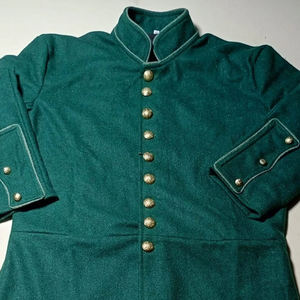 Abrigo Largo de la Época de la Guerra Civil Estadounidense, Reproducción Americana, Abrigo de Lana Estilo Frock - Product Image 5