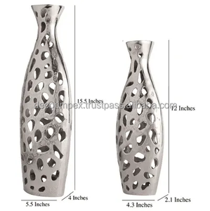 Vases à fleurs de table en fonte d'aluminium de haute qualité Design moderne pour la maison salon mariage-pour décor de bureau d'affichage intérieur - Product Image 3