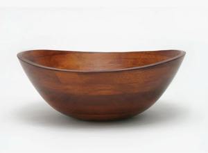 Bol à salade en bois naturel de luxe, fait main, de qualité supérieure, pour la décoration de table, la présentation des aliments et la décoration de la maison, à prix avantageux - Product Image 2