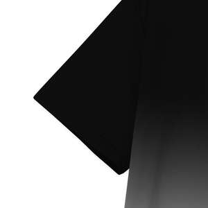Camiseta de Hombre con Degradado Ombre, Negro y Blanco, Manga Corta, Cuello Redondo, Corte Ajustado, Informal, Verano, Moderna, Elegante, de Algodón - Product Image 6
