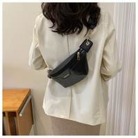Sac Messager en Cuir PU BAGNEX B4900, Fermeture Éclair, Forme Oreiller, Sac Banane Décontracté, Pochette de Voyage Bandoulière – Vente en Gros
