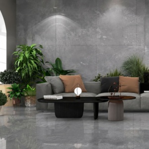 Azulejos de Porcelana de Mármol con Acabado Azucarado Moderno de Primera Calidad, 60x120cm, Superficie de Micrograno, Semi-Mate, Bajo Brillo, para Pisos y Paredes - Product Image 1
