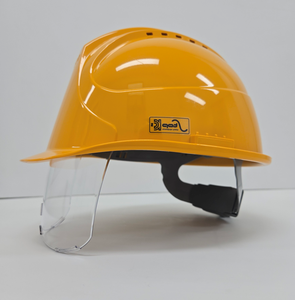 Casque de sécurité industrielle de STH-3502A de la Corée avec visière CE EN397 EN166 Type certificat Ventilé Cap Style EN166 Standard - Product Image 3