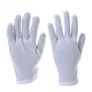 Gants d'inspection en coton 100 % personnalisables avec logo, longueur poignet, séchage rapide, style uni, haute qualité 2026 - Product Image 1