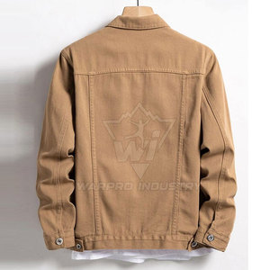 Veste en jean tendance pour homme avec doublure chaude, look streetwear urbain, idéale pour un style hivernal au quotidien - Product Image 3