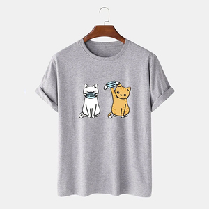 T-shirt imprimé délavé à l'acide pour homme, en coton doux, motif vintage, style streetwear, confort quotidien, design respirant - Product Image 1
