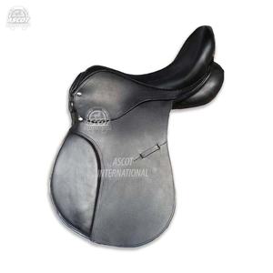 Sillín inglés más vendido para carreras de caballos de cuero genuino con accesorios de primera calidad disponibles en negro marrón directo al por mayor - Product Image 6