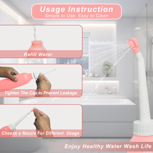 ขวดน้ำยาล้างจุดซ่อนเร้น OTICA รุ่น Eco-Friendly สำหรับการดูแลหลังคลอด แบบพกพา พร้อมอุปกรณ์ล้างทำความสะอาดบริเวณทวารหนัก ผลิตจากวัสดุ EVA - Product Image 4