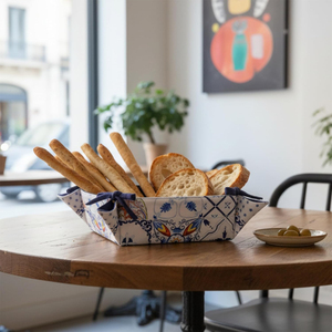 Panier de levage pour pain en coton 100 % pur, prix d'usine, avec design personnalisé pour boulangerie et usage professionnel - Product Image 4