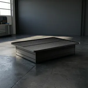 Base de Cama Metálica con Plataforma Tamaño Queen |   Base de colchón moderna, plegable y ajustable para uso en hoteles, motels y dormitorios. - Product Image 1