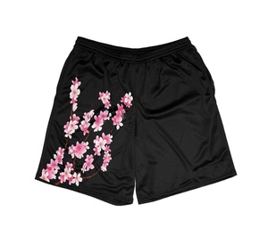 OEM <b>Men</b> Mesh Basketball <b>Shorts</b> <b>Elastic</b> <b>Waistband</b> Side Pockets Sublimation 3D Digital Printing Factory Supply Mesh <b>Shorts</b> - Product Image 2