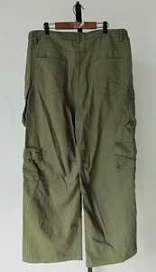 Casual Straight Fit Breathable Midweight Autumn Wear <b>Cargo</b> <b>Men's</b> Olive <b>Green</b> Canvas <b>Cargo</b> <b>Pants</b> Elastic Waist Multiple Pockets - Product Image 2