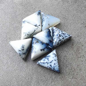 Agate Dendritique Naturelle AAA+ Cabochon Forme Triangulaire Pierre Précieuse Calibrée, pour la Fabrication de Bijoux Disponible en Toutes Tailles Pierre Non Montée - Product Image 5