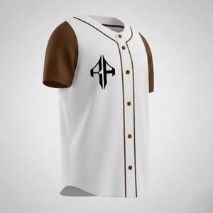 เสื้อเบสบอลผู้ชายพิมพ์ลายดิจิทัลคุณภาพสูง 100% โพลีเอสเตอร์ แขนครึ่งตัว ระบายอากาศได้ดี คอวี RIVIAN ATLANTIC แห้งเร็วทุกแบบ - Product Image 3