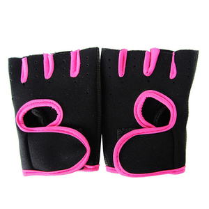 Gants de musculation unisexes personnalisables en cuir PU léger, demi-doigts, avec fermeture auto-agrippante, vente en gros d'usine - Product Image 3