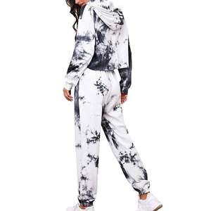 Conjunto Deportivo Profesional de Alta Calidad para Mujer, Sudadera Corta con Capucha para Invierno, Conjunto de Chándal Informal de Punto Sólido - Product Image 2