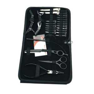 Juego de Pinzas para Extensiones de Cabello Negro de Calidad Profesional, Kit de Herramientas de Acero Inoxidable para Microlink con Aguja de Bucle y Pinzas de Cocodrilo Personalizadas - Product Image 1