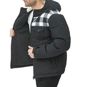 Veste d'hiver matelassée pour homme de qualité supérieure, coupe-vent et imperméable, col montant, logo personnalisé, tailles/couleurs personnalisables - Product Image 6