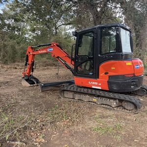Mini-excavatrice compacte Kubota U35 4 d'occasion, 3,5 tonnes, fabriquée au Japon, moteur puissant, petite excavatrice sur chenilles pour un transport facile - Product Image 6