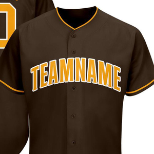 Camiseta de Béisbol Personalizada Sublimada OEM 100% Poliéster Informal con Botones al Frente, Nombre del Equipo, Número, Diseño Deportivo - Product Image 2